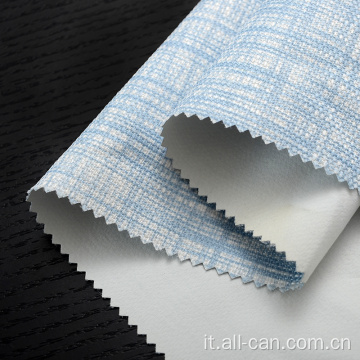 Tessuto per tende con rivestimento stampato